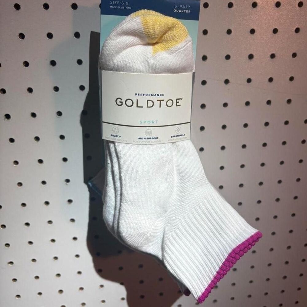 Gold-toe Women's White and Cream Socks